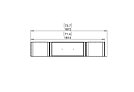 Flex 68PN.BX2 Flex Fireplace - Technical Drawing / Top by EcoSmart Fire