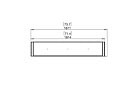 Flex 68PN Flex Fireplace - Technical Drawing / Top by EcoSmart Fire