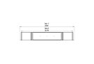 Flex 86DB.BX2 Flex Fireplace - Technical Drawing / Top by EcoSmart Fire