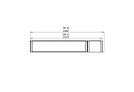 Flex 86LC.BXR Flex Fireplace - Technical Drawing / Top by EcoSmart Fire