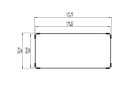 L1180 Fire Screen Parts & Accessorie - Technical Drawing / Top by Blinde Design