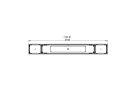 Flex 104BN.BX2 Flex Fireplace - Technical Drawing / Top by EcoSmart Fire