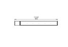 Flex 140IL.BX1 Flex Fireplace - Technical Drawing / Top by EcoSmart Fire