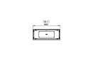 Flex 32BN Flex Fireplace - Technical Drawing / Top by EcoSmart Fire
