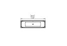 Flex 42BN Flex Fireplace - Technical Drawing / Top by EcoSmart Fire