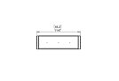 Flex 42IL Flex Fireplace - Technical Drawing / Top by EcoSmart Fire