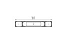 Flex 86BN.BX2 Flex Fireplace - Technical Drawing / Top by EcoSmart Fire