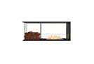 Flex 50PN.BXL Flex Fireplace - Ethanol / Black / Installed View by EcoSmart Fire