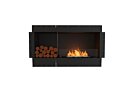 Flex 50SS.BXL Flex Fireplace - Ethanol / Black / Uninstalled View by EcoSmart Fire
