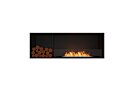 Flex 60SS.BXL Flex Fireplace - Ethanol / Black / Installed View by EcoSmart Fire