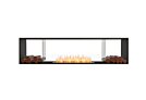 Flex 86DB.BX2 Flex Fireplace - Ethanol / Black / Installed View by EcoSmart Fire