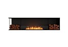 Flex 86LC.BX2 Flex Fireplace - Ethanol / Black / Installed View by EcoSmart Fire