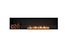 Flex 86SS.BXL Flex Fireplace - Ethanol / Black / Installed View by EcoSmart Fire