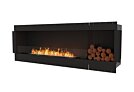 Flex 86SS.BXR Flex Fireplace - Ethanol / Black / Uninstalled View by EcoSmart Fire