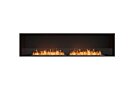 Flex 86SS Flex Fireplace - Ethanol / Black / Installed View by EcoSmart Fire