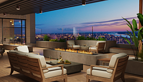 Flex 140BN.BX1 Flex Fireplace - In-Situ Image by EcoSmart Fire