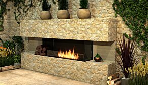 Flex 42BY Flex Fireplace - In-Situ Image by EcoSmart Fire