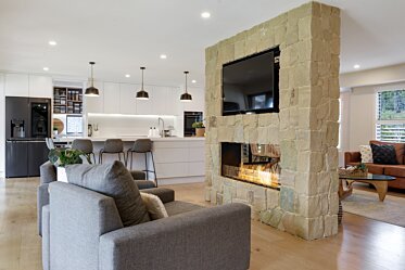 SBS Building - Double sided fireplaces