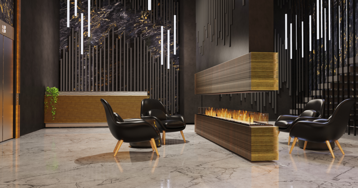 Island Fireplaces: See-Through Fireboxes - EcoSmart Fire