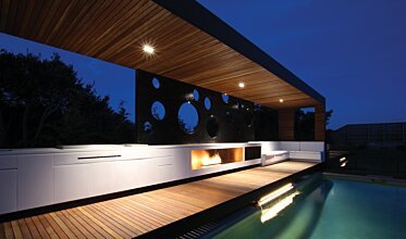 Portsea Private Pool Pavilion - Residential fireplaces