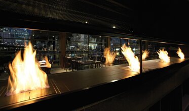 Hurricane’s Grill & Bar - Ethanol burners