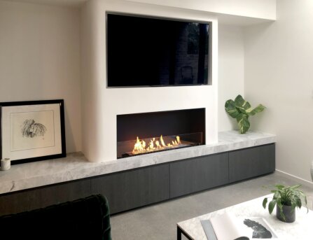 Single sided fireplaces