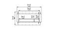 Flex 50DB Double Sided - Technical Drawing / Front by EcoSmart Fire